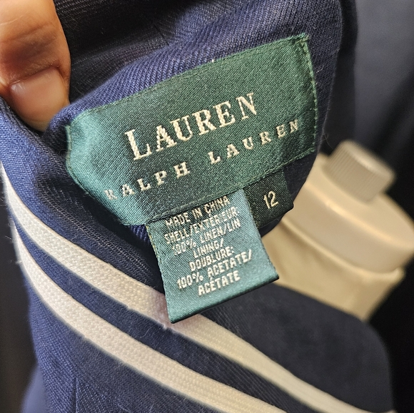 Nautical, blazer, jacket, linen, casual, classic, office, business casual, vacat - Picture 7 of 7